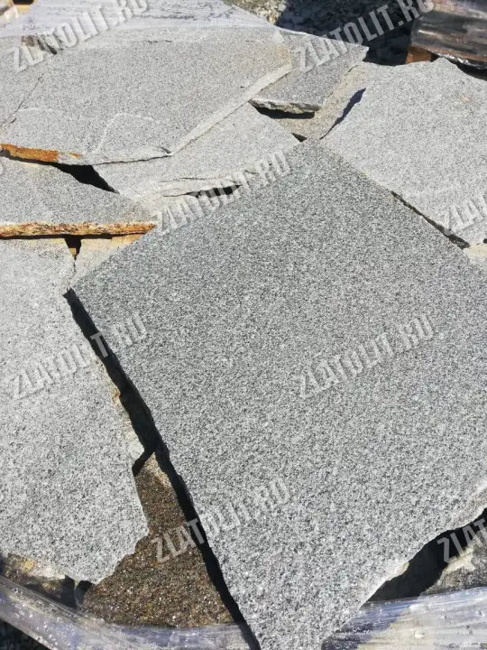 плитняк златолит Серебро для мощения и облицовки в наличии от производителя